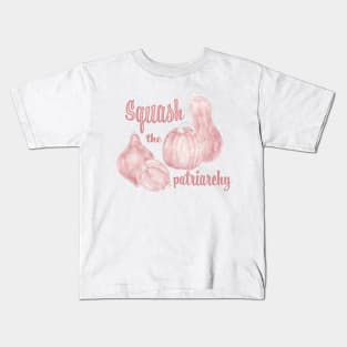 Squash the Patriarchy. All Halloween and Feminist Kids T-Shirt